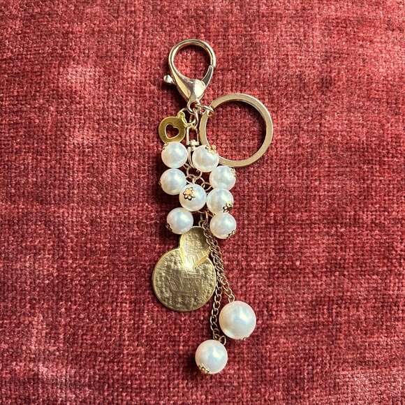 New PEARL and MATTE GOLD Bag Charm - Picture 5 of 7